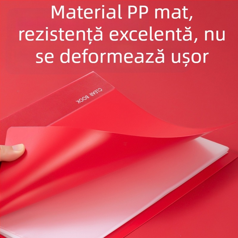 Organizator de fișiere A4, gros, cu mai multe compartimente și inserții transparente pentru documente de sarcină