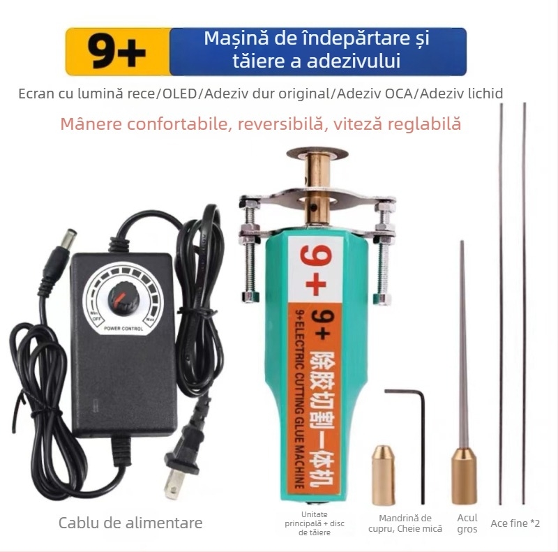 Instrument de îndepărtare a adezivului pentru telefoane mobile, pentru repararea ecranelor cu iluminare rece, gravură OCA, lipire a ecranului și îndepărtare pneumatică a adezivului