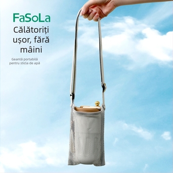 FaSoLa husă izolantă portabilă pentru sticlă de apă, exterior, capacitate mare, geantă pentru sticlă cu curea de umăr sau mâner