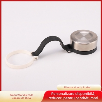 Capac din oțel inoxidabil pentru oală de drumeție, cu șnur, etanș