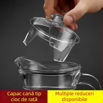 Capac din plastic PS pentru ceainic și ceașcă de apă, design octagonal