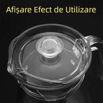 Capac din plastic PS pentru ceainic și ceașcă de apă, design octagonal
