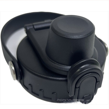 Cană termoizolantă portabilă cu mâner și capac basculant, capac din plastic pentru pahar sport