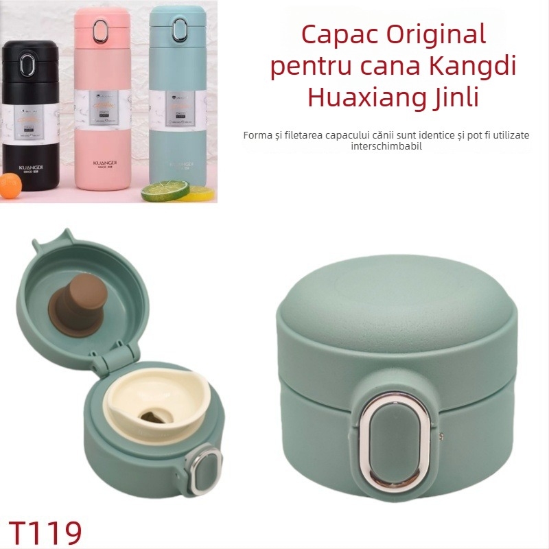 Capac T119 Kuangdi pentru termos, accesorii Huaxiang pentru pahar de apă, capac Jinli nr. 8003, capac rabatabil (pop-up), etanș