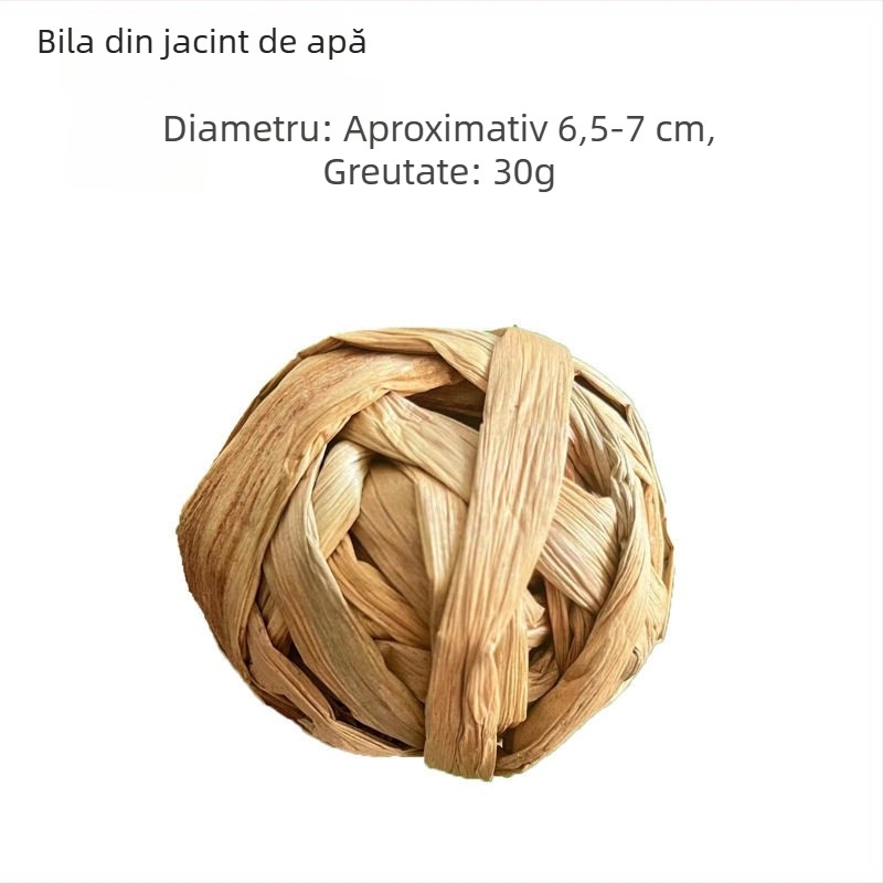 Hamster și chinchilla – minge de iarbă pentru ros, cuib de iarbă împletit, jucărie de hrănire țesută cu morcov