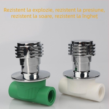 Supapă PPR ascunsă 1/2 inch, set 20 supape, cu nucleu din cupru pentru instalații rezidențiale