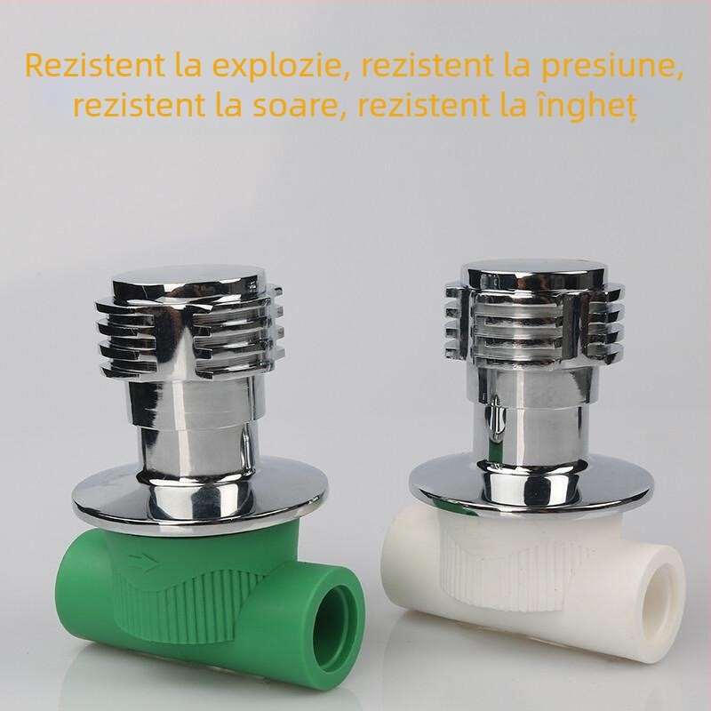 Supapă PPR ascunsă 1/2 inch, set 20 supape, cu nucleu din cupru pentru instalații rezidențiale
