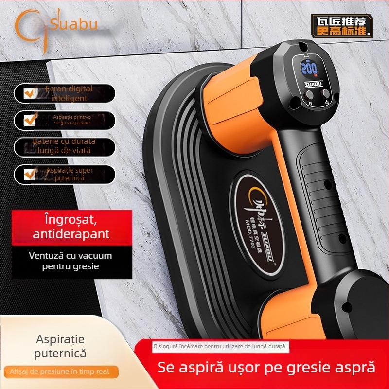 Pompa de vid de 8 inci cu alimentare automată cu aer și cupă de aspirație electrică pentru ridicare grea a sticlei și a plăcilor