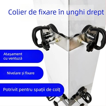 Nivelator de plăci cu ventuze duble pentru colțuri de 90° în montajul plăcilor ceramică și marmură