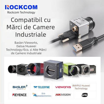 Cablu USB 3.0 A către Micro-B cu șuruburi pentru camere industriale Hikvision, Huarui, Daheng