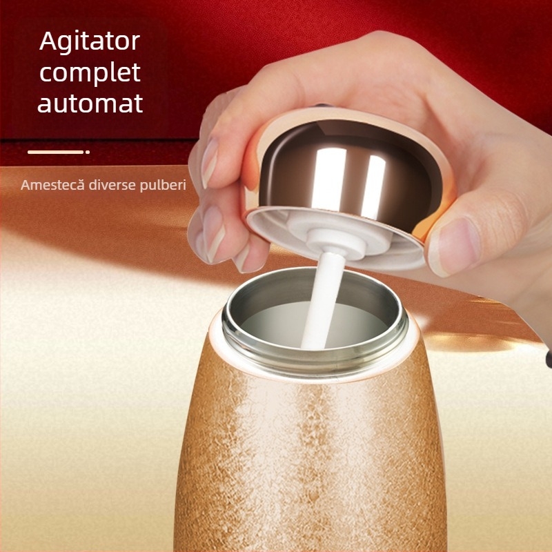 Cană termică cu interior ceramic, izolație și afișaj de temperatură pentru prepararea pudrei de lapte de soia