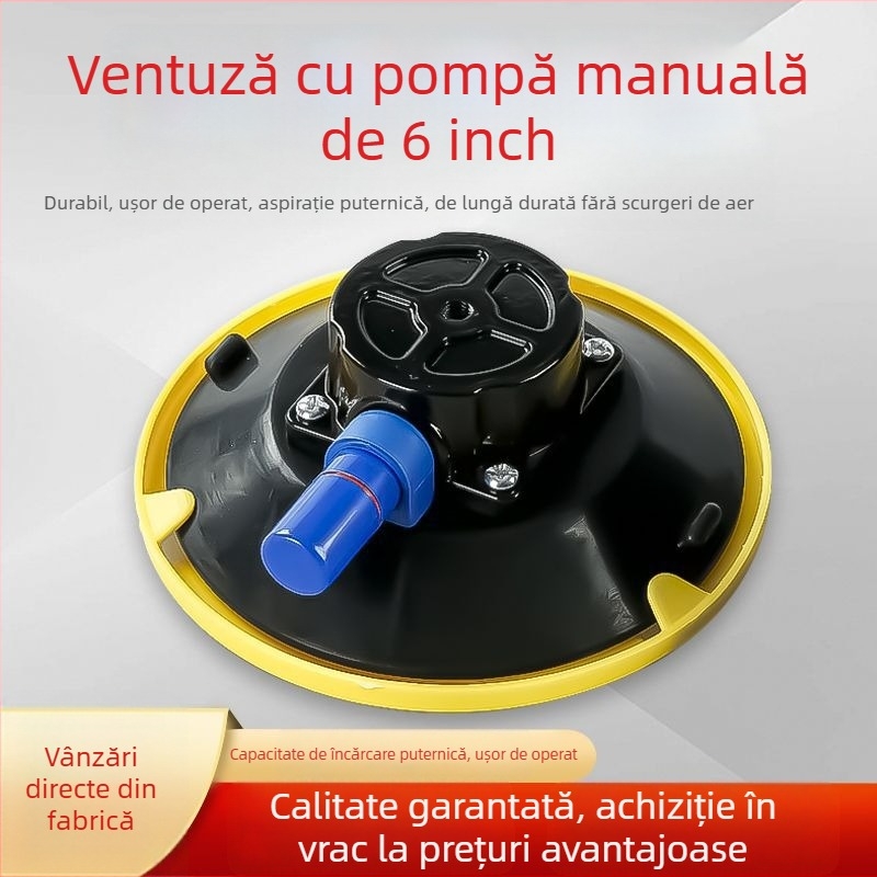 Unealtă pentru reparații la deformări ale caroseriei auto, cu splicer pentru sticlă, pompă manuală, ventuze cu vid și suport pentru cameră (4.5–6 inch)