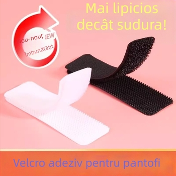 Benzi Velcro de înlocuire pentru încălțăminte pentru copii, cu bază adezivă, închizături Velcro pentru haine