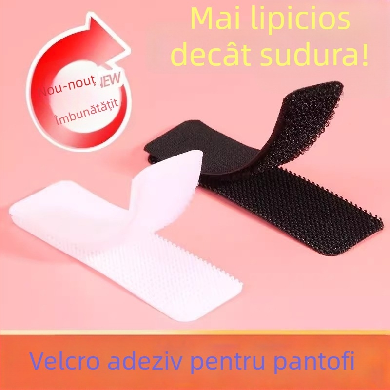 Benzi Velcro de înlocuire pentru încălțăminte pentru copii, cu bază adezivă, închizături Velcro pentru haine