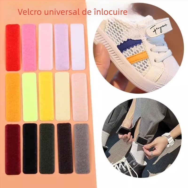 Benzi Velcro de înlocuire pentru încălțăminte pentru copii, cu bază adezivă, închizături Velcro pentru haine