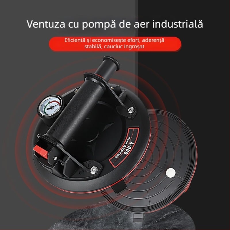 Cupă de vid pentru plăci și sticlă – unealtă robustă pentru ridicarea plăcilor mari