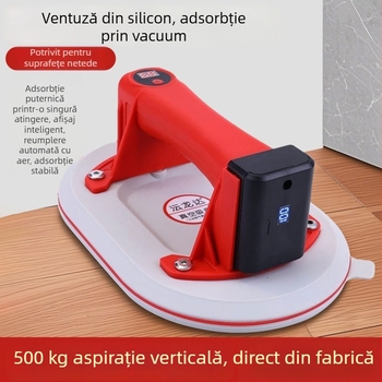 Ventuză electrică cu vid cu alimentare automată a aerului, aspirație puternică, unealtă de manipulare pentru sticlă și plăci ceramice