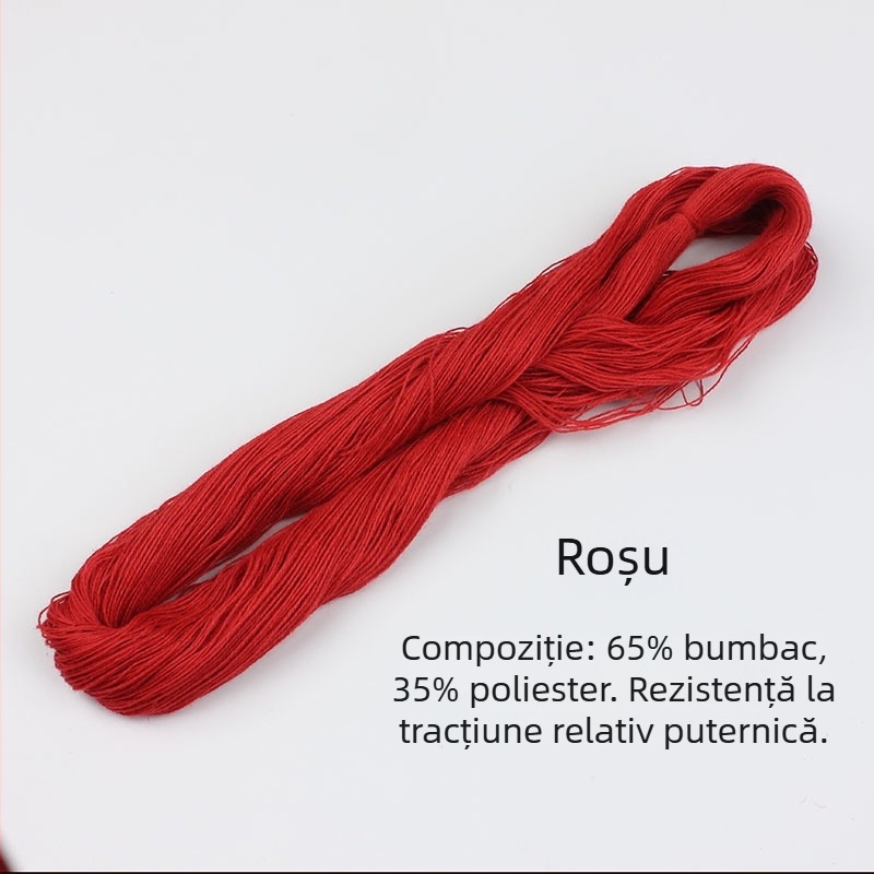 Ață de brodat pentru tălpi de pantofi, fir gros alb de bumbac, vechi fir de bumbac, poliester pentru quilting