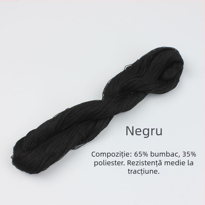 Ață de brodat pentru tălpi de pantofi, fir gros alb de bumbac, vechi fir de bumbac, poliester pentru quilting