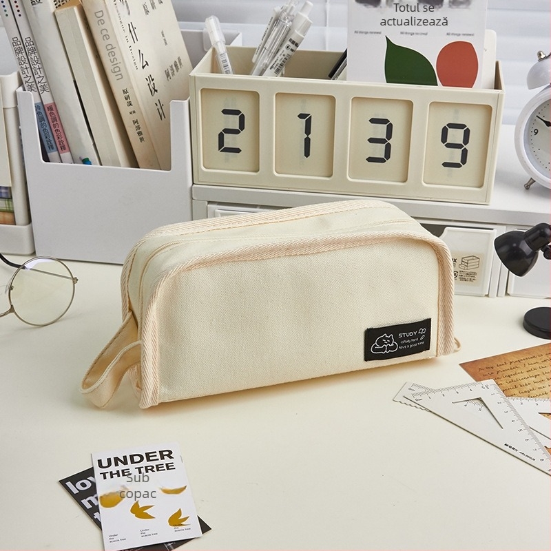 Penar pentru creioane Evening Star – multifuncțional, din pânză, cu capacitate mare pentru elevi (unisex)