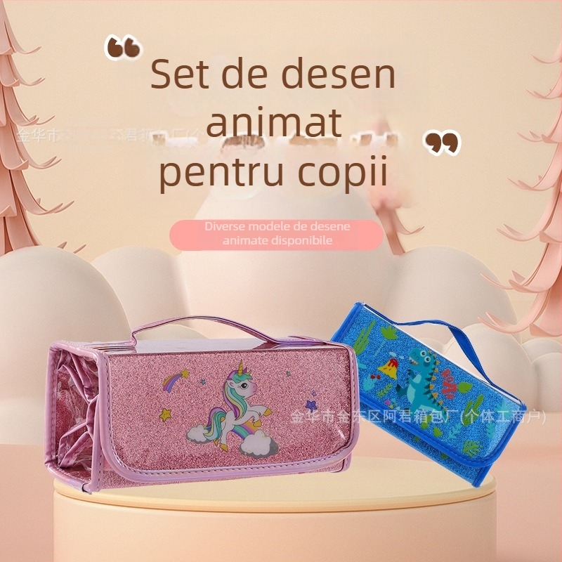Geantă pentru markere acvatice cu unicorn, pliabilă, impermeabilă, capacitate mare