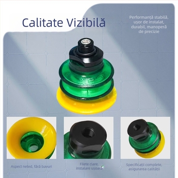Cupă de vid pneumatică pentru manipulator robotic, PU poliuretan rezistent la uzură, model B25X/BX52P3060