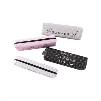 Penar pentru creioane personalizat pentru elevi, cu design text, simplu și creativ, organizator PVC
