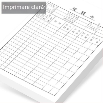 Cărți de identificare pentru materiale din hârtie lucioasă, cu față dublă, etichete perforate