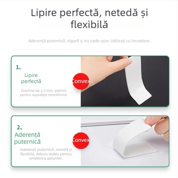 Banda dublu adezivă din spumă Deli, lățime 24 mm, grosime 2,5 mm, ușor de rupt