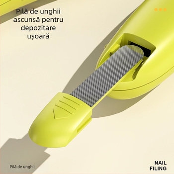 Clește de unghii pentru animale cu iluminare, pentru pisici; Foarfeci de unghii pentru iepuri și câini, ușor de folosit