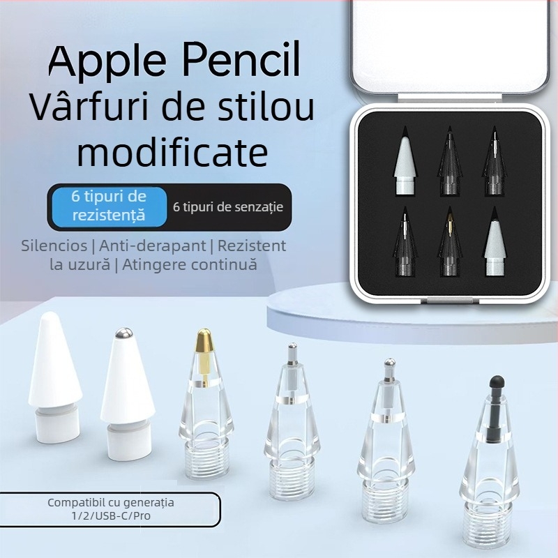 Vârf de înlocuire rezistent la uzură pentru Apple Pencil Pro, stilou pentru iPad
