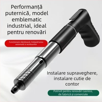 Pistol de cuie, pistol de cuie pentru tavan, pistol de cuie pentru canal de cablu, unealtă pneumatică pentru fixarea cimentului, cuie din oțel mini, cuie drepte