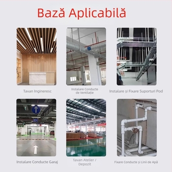 Pistol de cuie, pistol de cuie pentru tavan, pistol de cuie pentru canal de cablu, unealtă pneumatică pentru fixarea cimentului, cuie din oțel mini, cuie drepte