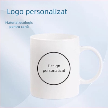 Cană ceramică personalizată cu logo-ul dvs. – cană de publicitate cu imprimare prin sublimare, acoperită