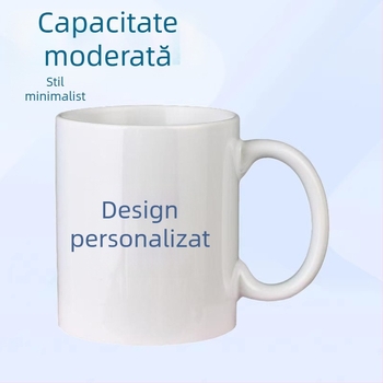 Cană ceramică personalizată cu logo-ul dvs. – cană de publicitate cu imprimare prin sublimare, acoperită