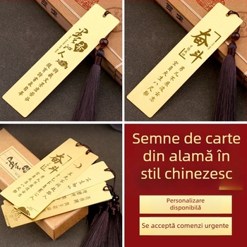 Semn de carte din metal, cu gravură personalizată, stil antic, riglă, cadou comemorativ pentru profesori și elevi