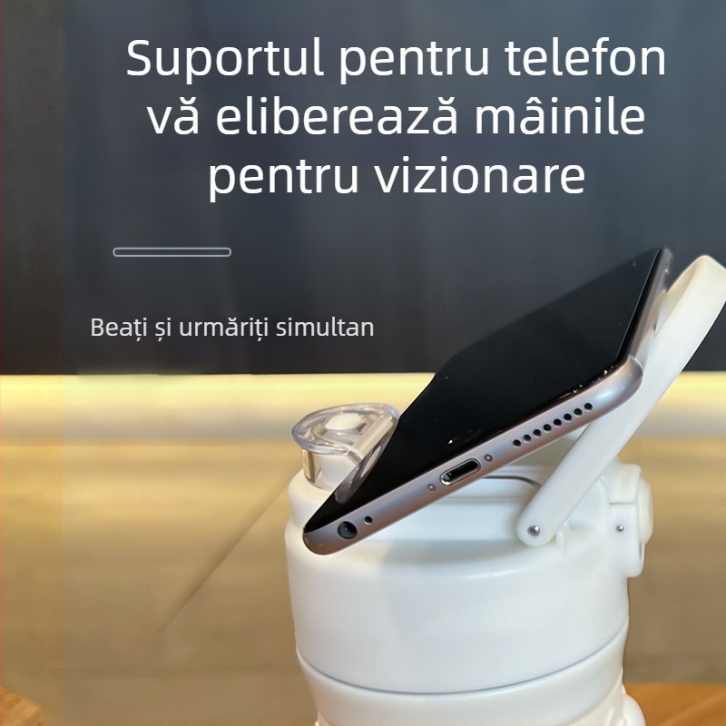 Termos de lux pentru studenți, cană din oțel inoxidabil, portabilă cu pai, capacitate mare
