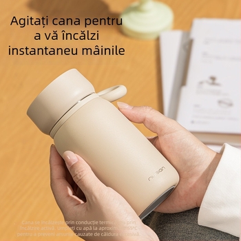 Ns859 cană de shaker 330 ml SUS316L, culoare latte