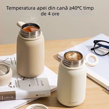 Ns859 cană de shaker 330 ml SUS316L, culoare latte