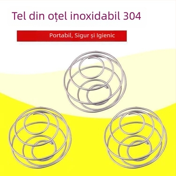 Bilă cu arc din oțel inoxidabil 304 pentru shaker, pentru amestecarea băuturilor precum ceai cu lapte, sucuri și pudră de proteine, de calitate alimentară
