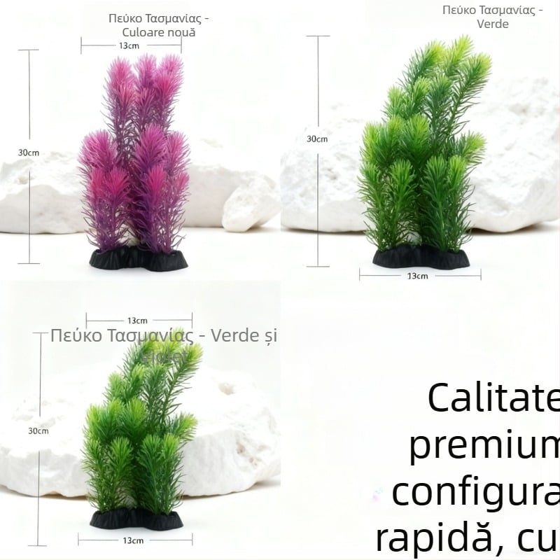 Plante artificiale acvatice pentru amenajarea acvariului, bonsai din plastic și plante simulate