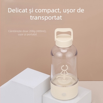 Cană electric USB din oțel inoxidabil – portabilă pentru cafea și milkshake, amestecare automată