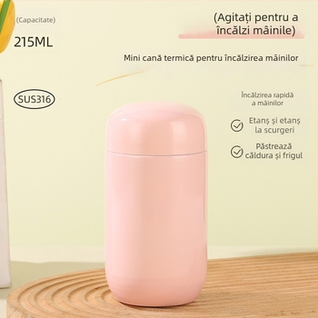 Cană termică portabilă compactă, cu reglare a temperaturii – păstrează cald sau rece