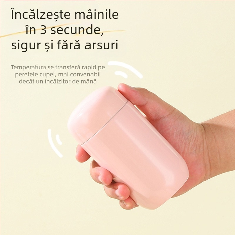 Cană termică portabilă compactă, cu reglare a temperaturii – păstrează cald sau rece