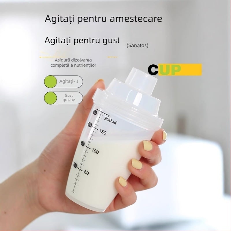 Shaker de proteine pentru pudră cu aromă cafea neagră, pentru sport
