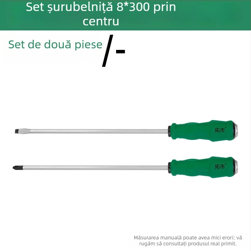 Șurubelniță cu cap Philips și cap plat, duritate înaltă, nucleu întărit, rezistentă la șocuri, magnetică