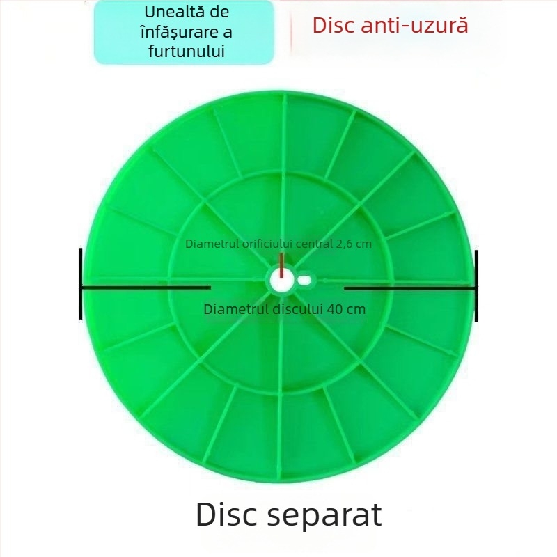 Reel pentru furtun de irigații, cu curea de umăr și suport de depozitare a conductelor