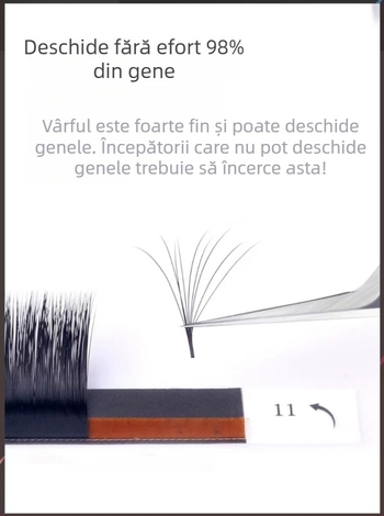 Pensete profesionale pentru gene, precizie înaltă, din oțel inoxidabil antialunecare, stil Princess clip