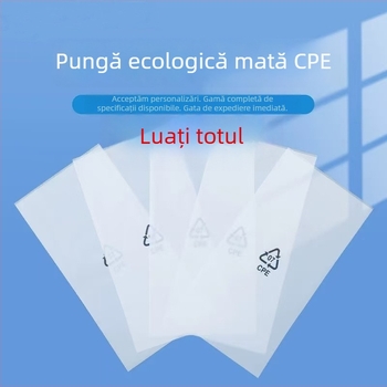 Pungă CPE mată pentru accesorii de telefoane — Plic plat PE transparent pentru carcase și cabluri