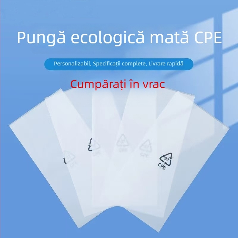 Pungă CPE mată pentru accesorii de telefoane — Plic plat PE transparent pentru carcase și cabluri